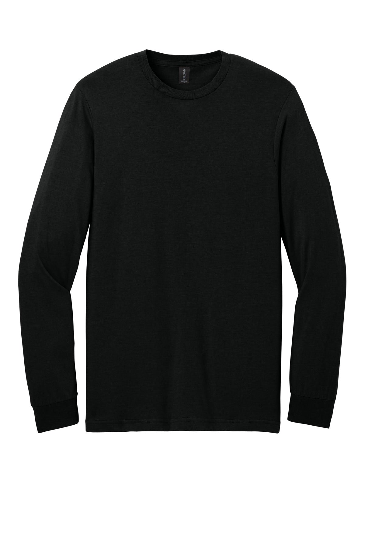 Gildan Softstyle CVC Long Sleeve Tee - Pitch Black