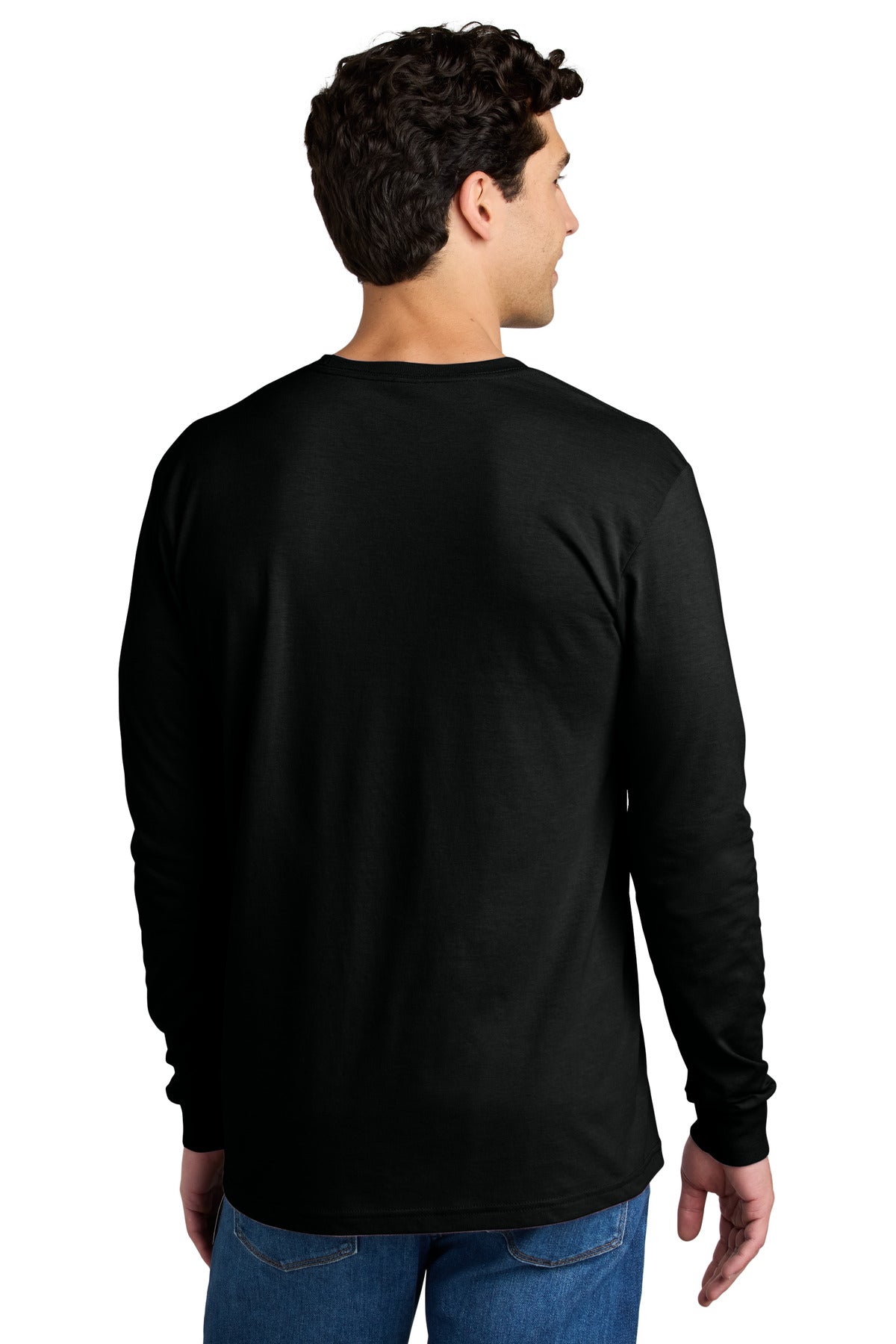Gildan Softstyle CVC Long Sleeve Tee - Pitch Black