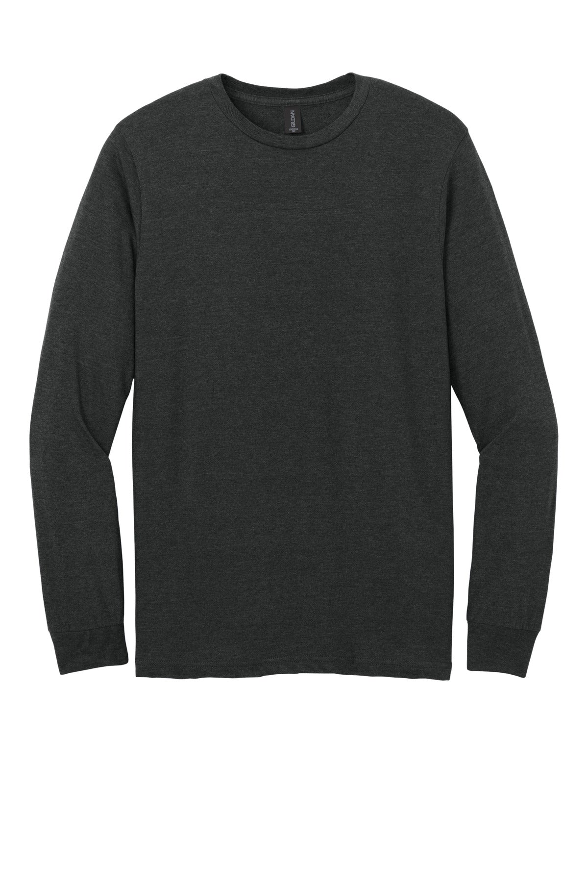 Gildan Softstyle CVC Long Sleeve Tee - Pitch Black Mist