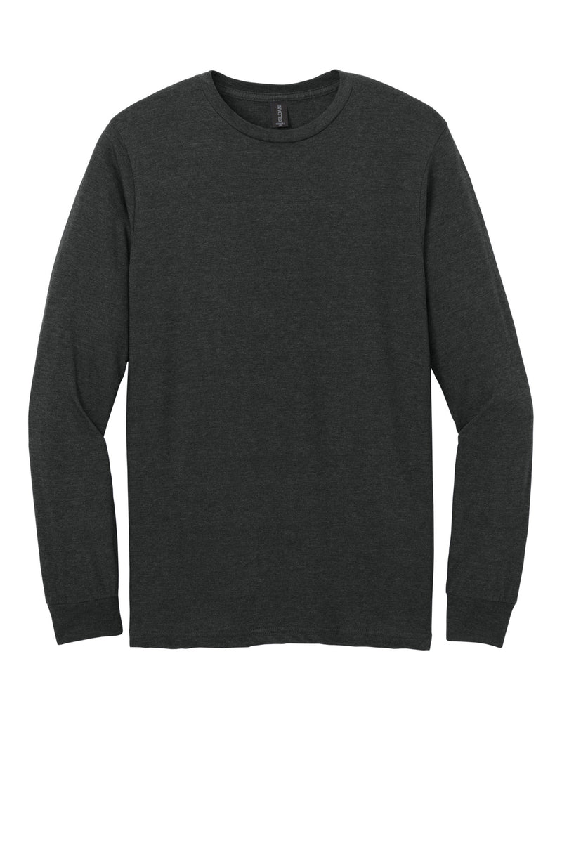 Gildan Softstyle CVC Long Sleeve Tee - Pitch Black Mist