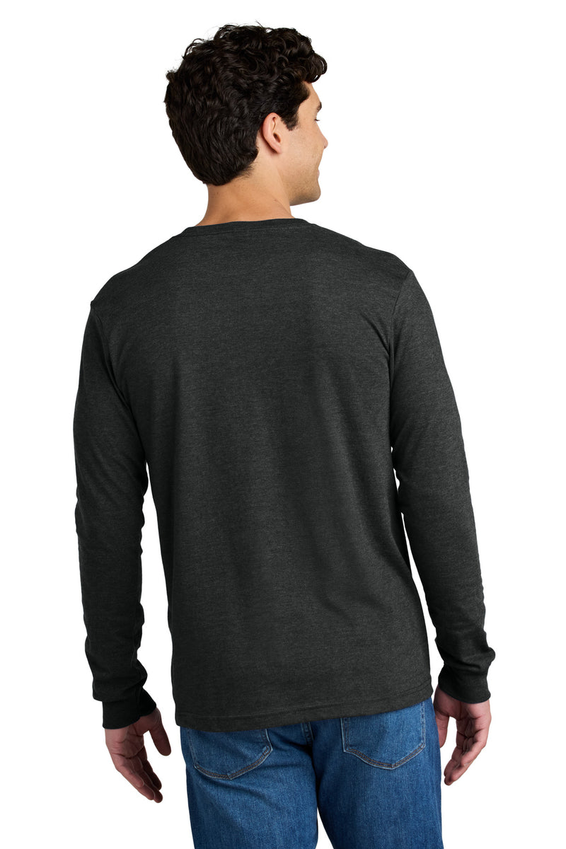 Gildan Softstyle CVC Long Sleeve Tee - Pitch Black Mist