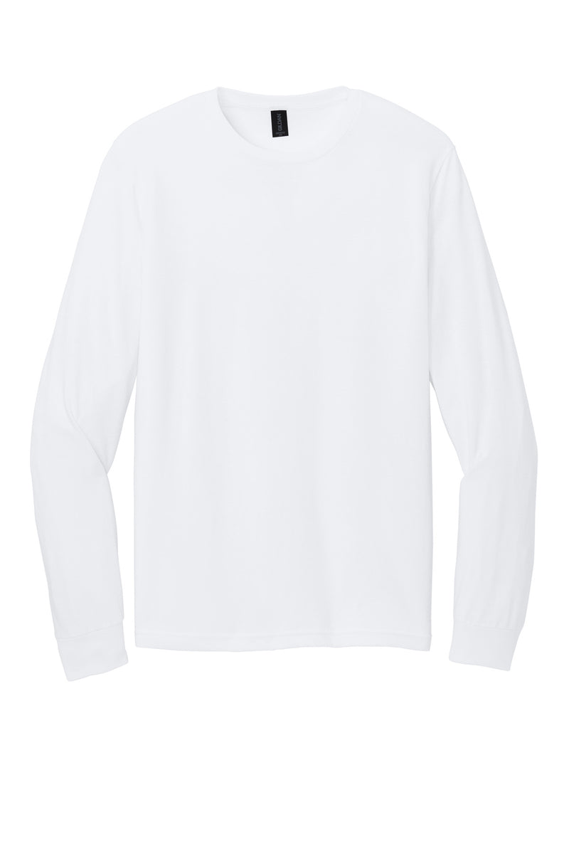 Gildan Softstyle CVC Long Sleeve Tee - White