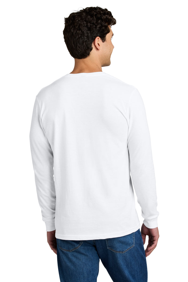 Gildan Softstyle CVC Long Sleeve Tee - White