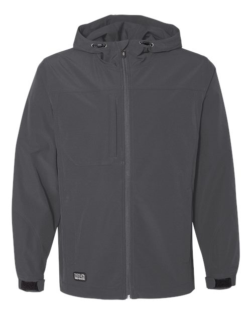 Men's Apex Soft Shell Hooded Jacket - Charcoal