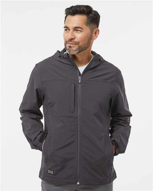 Men's Apex Soft Shell Hooded Jacket - Charcoal