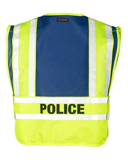Unisex Police Vest - Lime/ Blue