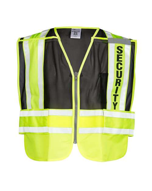 Unisex Security Vest - Lime/ Black