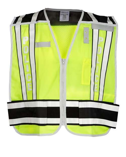 Unisex Police Vest - Lime/ Black