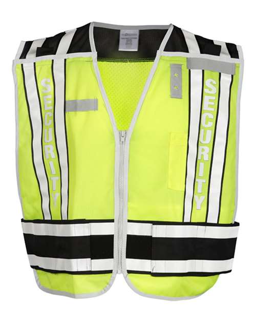 Unisex Security Vest - Lime/ Black