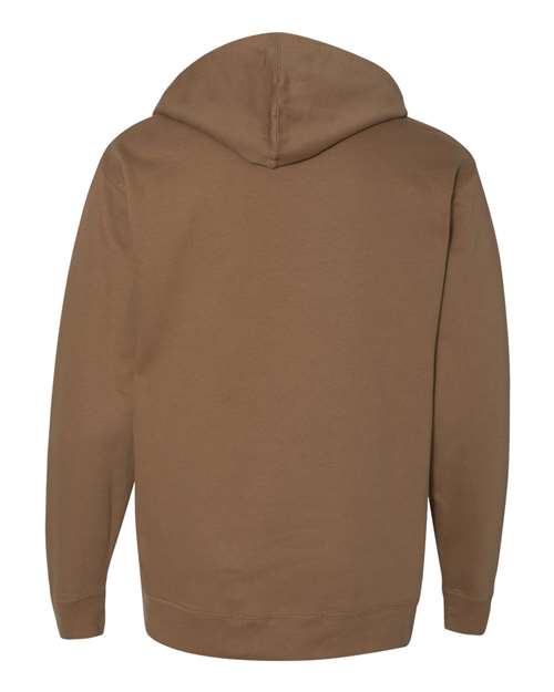 Unisex Midweight Hooded Sweatshirt - Saddle