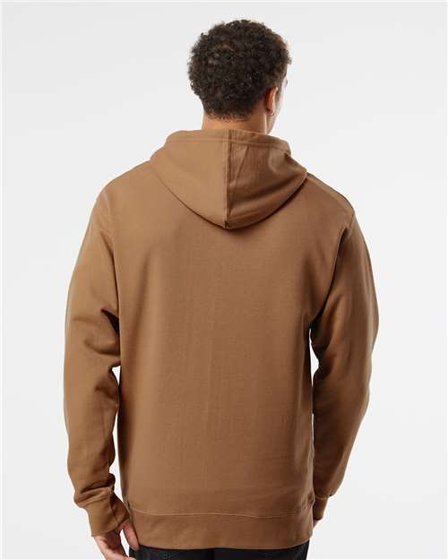 Unisex Midweight Hooded Sweatshirt - Saddle