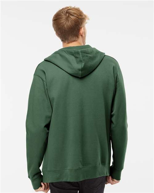 Unisex Midweight Full-Zip Hooded Sweatshirt - Alpine Green