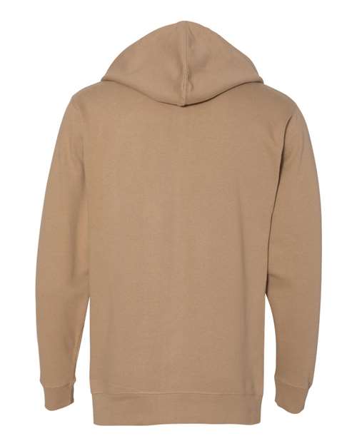 Unisex Midweight Full-Zip Hooded Sweatshirt - Sandstone