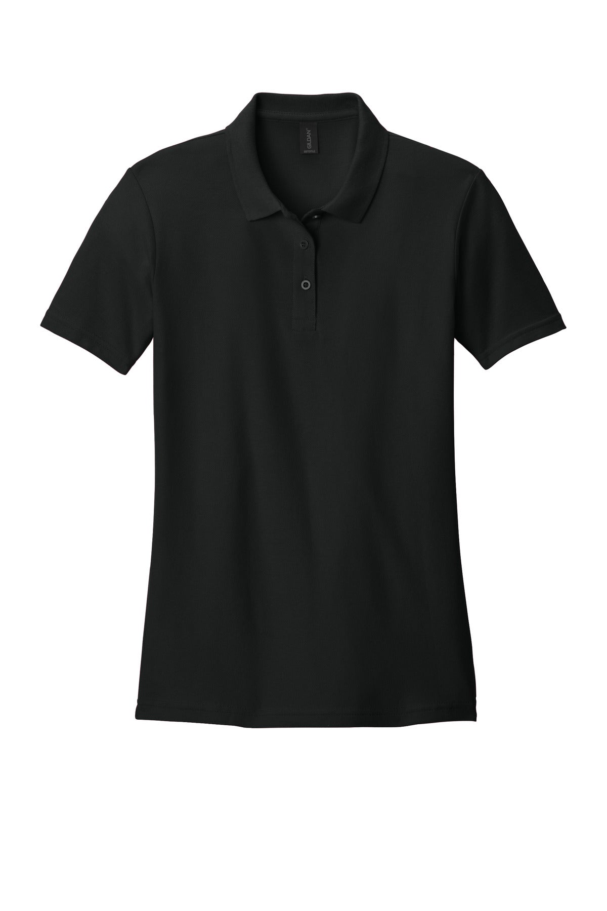 Gildan Softstyle Women's Pique Polo - Black