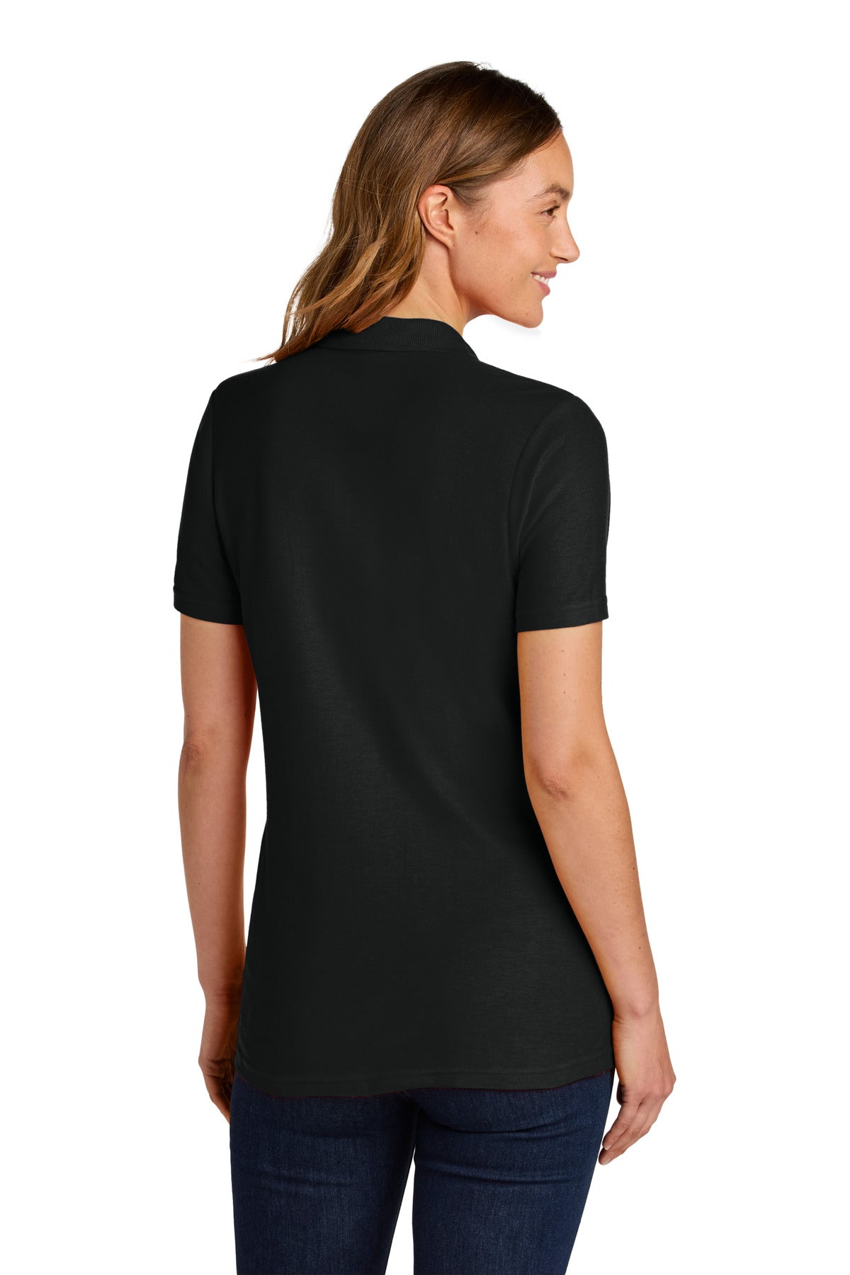 Gildan Softstyle Women's Pique Polo - Black