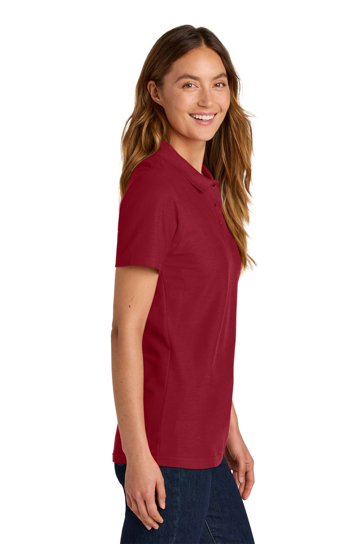 Gildan Softstyle Women's Pique Polo - Cherry Red
