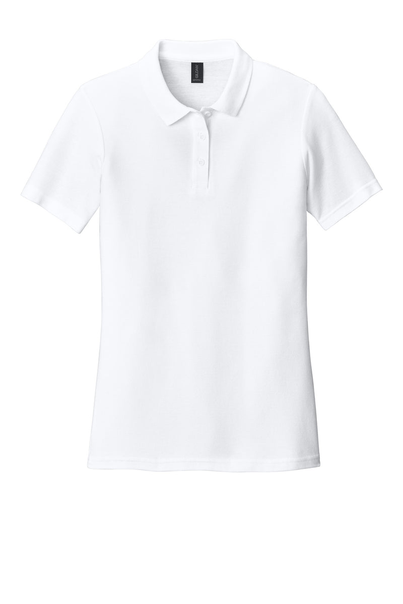 Gildan Softstyle Women's Pique Polo - White