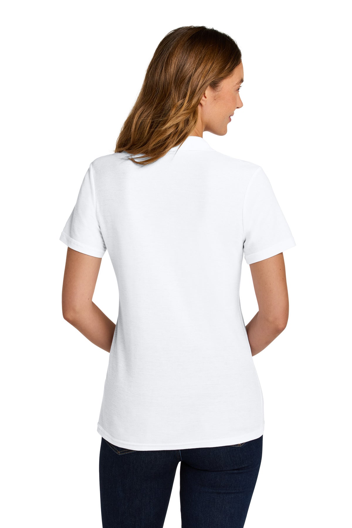 Gildan Softstyle Women's Pique Polo - White