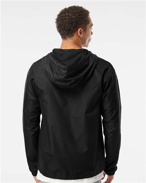 Men's Lightweight Windbreaker Full-Zip Jacket - Black
