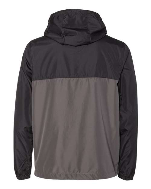 Men's Lightweight Windbreaker Full-Zip Jacket - Black/ Graphite