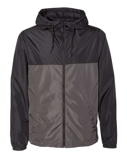 Men's Lightweight Windbreaker Full-Zip Jacket - Black/ Graphite
