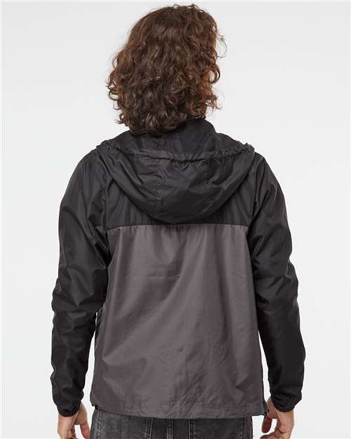 Men's Lightweight Windbreaker Full-Zip Jacket - Black/ Graphite