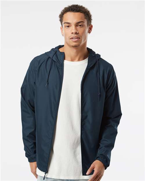 Men's Lightweight Windbreaker Full-Zip Jacket - Classic Navy