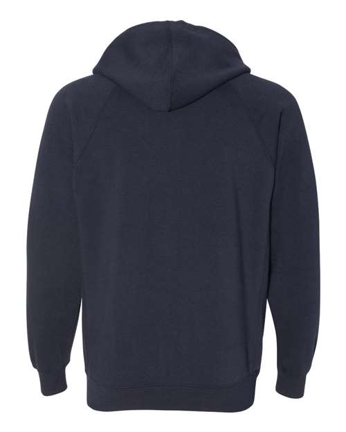 Unisex Special Blend Raglan Full-Zip Hooded Sweatshirt - Classic Navy