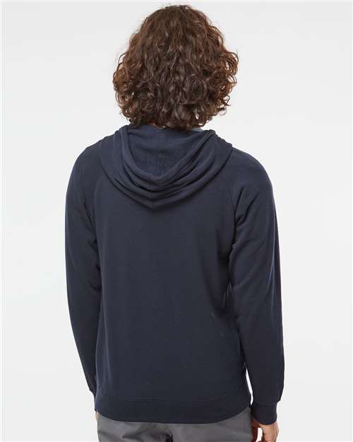 Unisex Special Blend Raglan Full-Zip Hooded Sweatshirt - Classic Navy