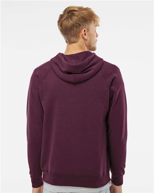 Unisex Special Blend Raglan Hooded Sweatshirt - Maroon