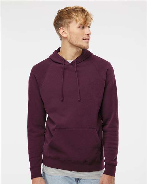 Unisex Special Blend Raglan Hooded Sweatshirt - Maroon
