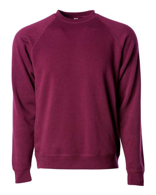 Unisex Special Blend Raglan Crewneck Sweatshirt - Maroon