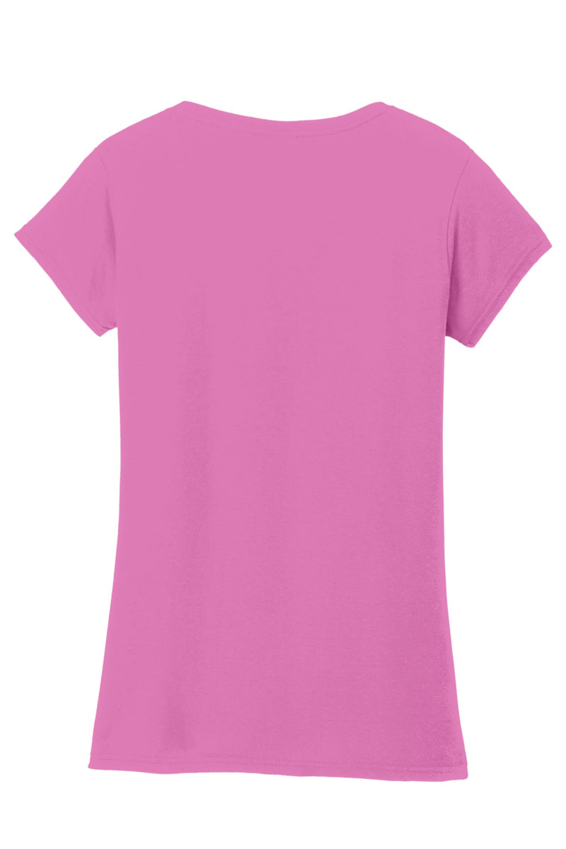 Gildan Softstyle Women's Fit V-Neck T-Shirt - Azalea
