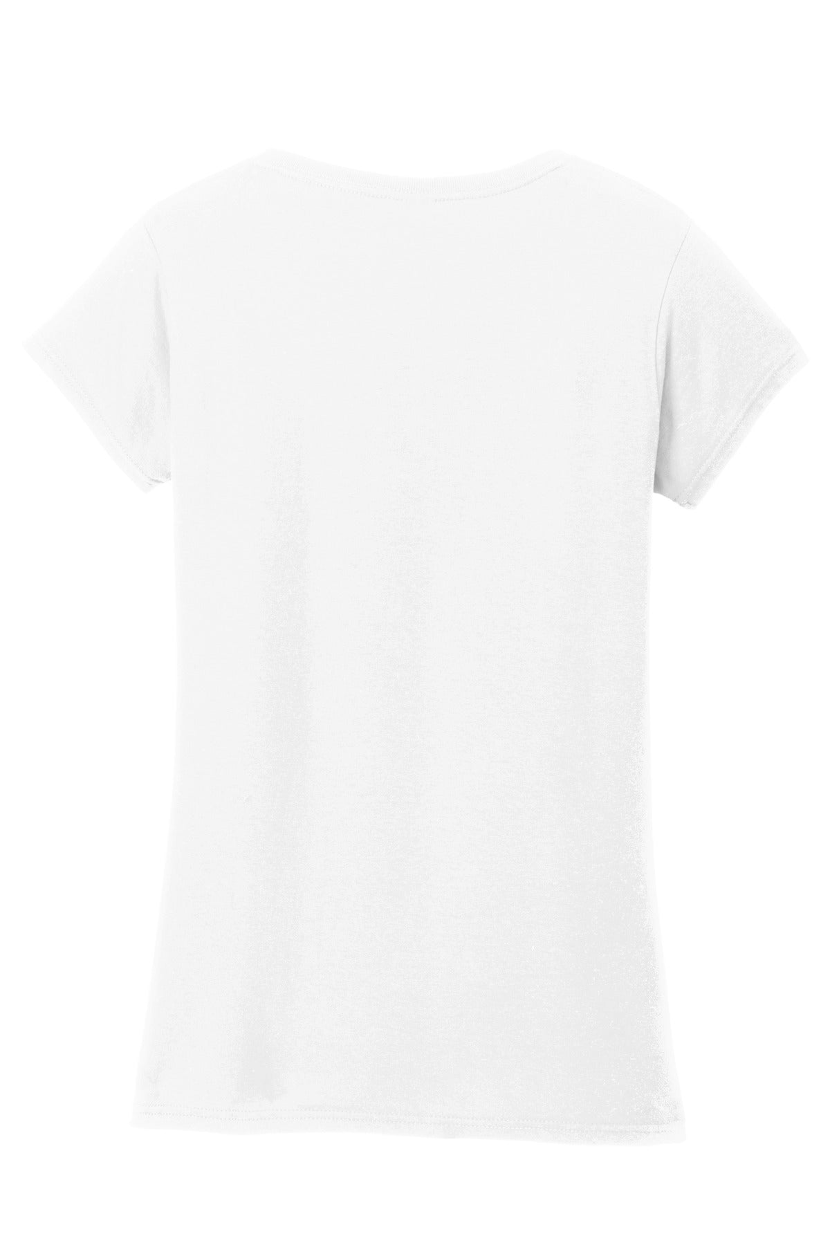 Gildan Softstyle Women's Fit V-Neck T-Shirt - White