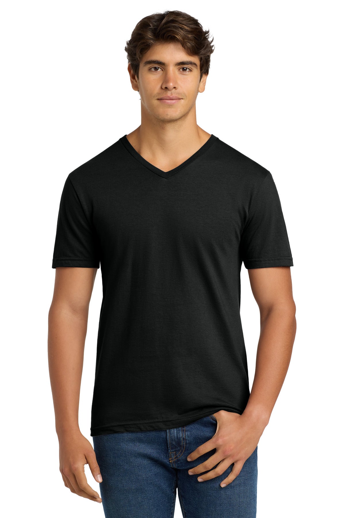Gildan Softstyle V-Neck T-Shirt - Black