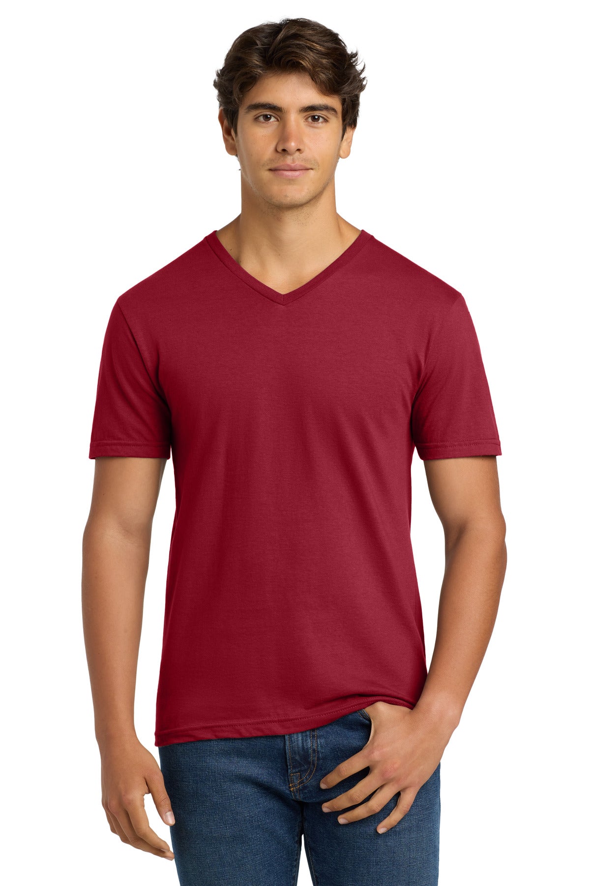 Gildan Softstyle V-Neck T-Shirt - Cherry Red