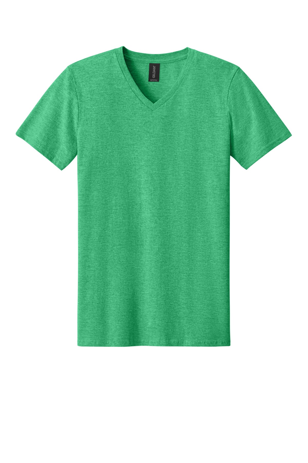 Gildan Softstyle V-Neck T-Shirt - Heather Irish Green
