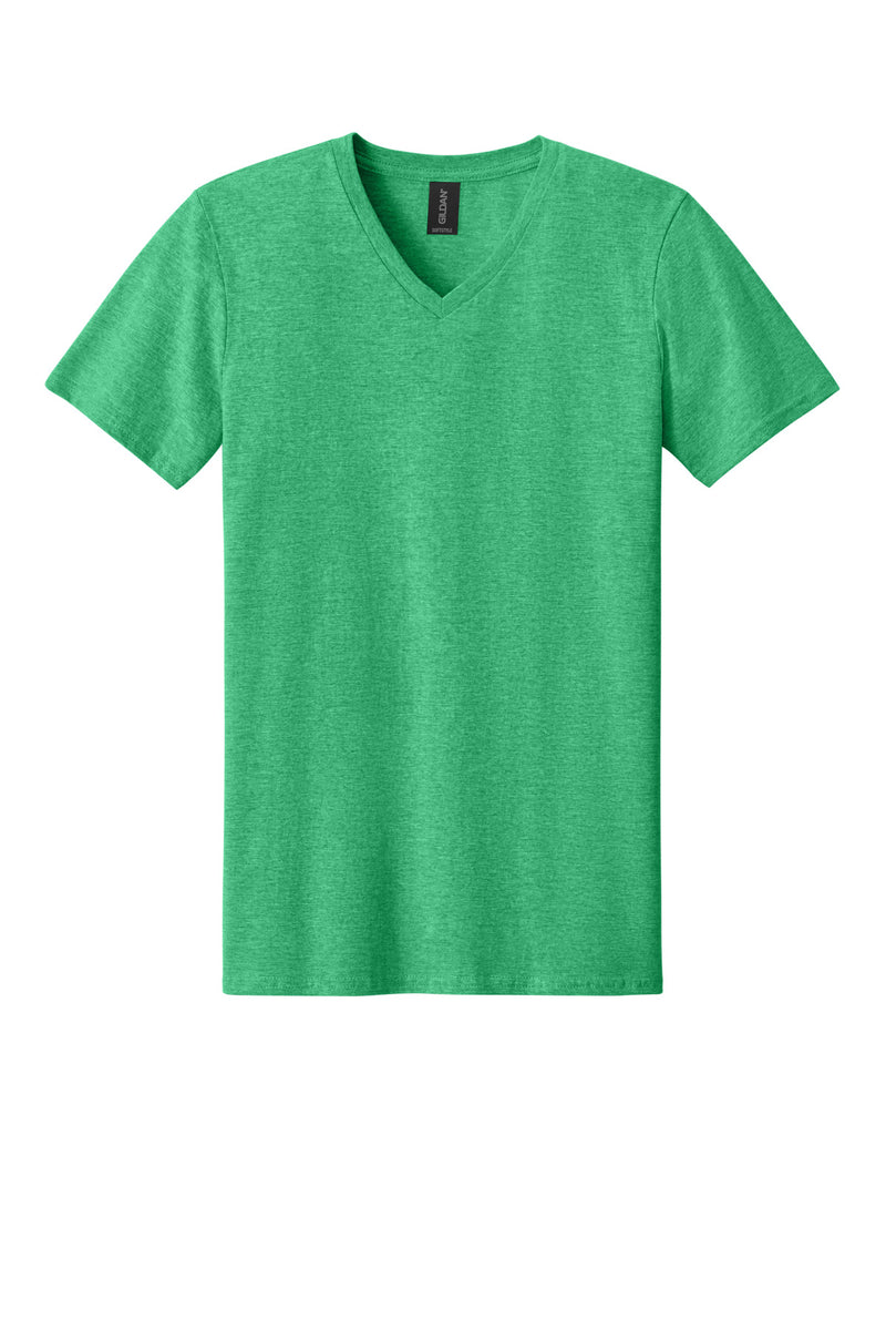 Gildan Softstyle V-Neck T-Shirt - Heather Irish Green