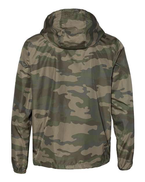 Men's Lightweight Windbreaker Full-Zip Jacket - Forest Camo