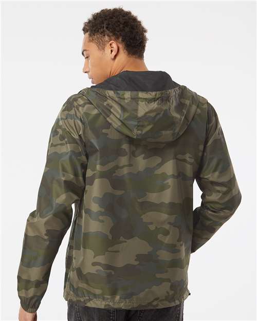 Men's Lightweight Windbreaker Full-Zip Jacket - Forest Camo