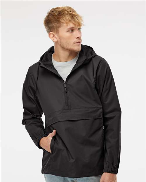 Men's Nylon Anorak - Black