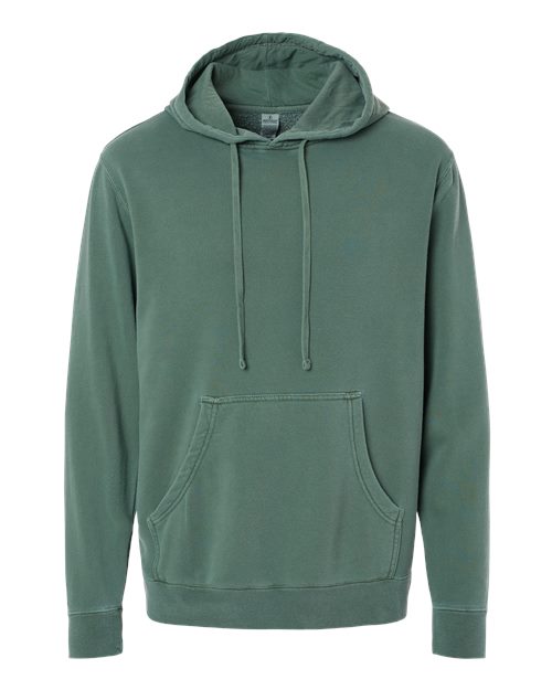 Unisex Midweight Pigment-Dyed Hooded Sweatshirt - Pigment Alpine Green