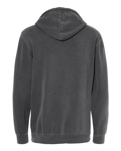 Unisex Midweight Pigment-Dyed Hooded Sweatshirt - Pigment Black