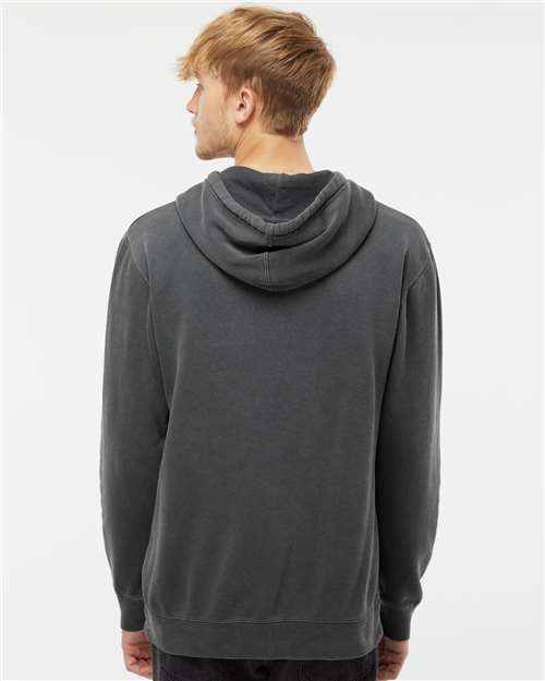 Unisex Midweight Pigment-Dyed Hooded Sweatshirt - Pigment Black