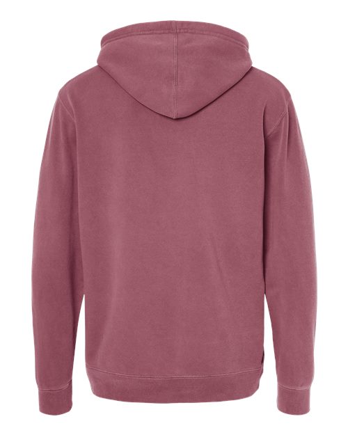 Unisex Midweight Pigment-Dyed Hooded Sweatshirt - Pigment Maroon