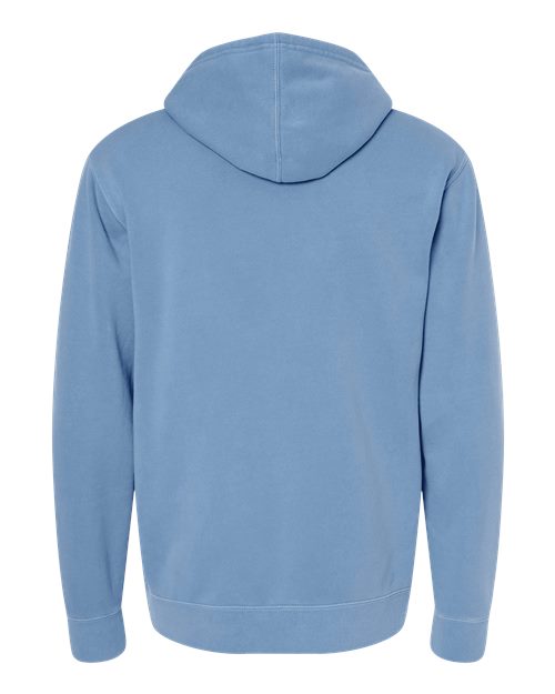 Unisex Midweight Pigment-Dyed Hooded Sweatshirt - Pigment Light Blue