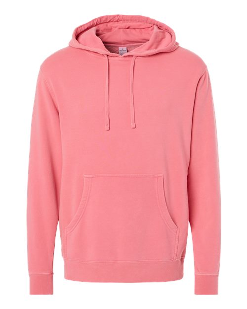 Unisex Midweight Pigment-Dyed Hooded Sweatshirt - Pigment Pink