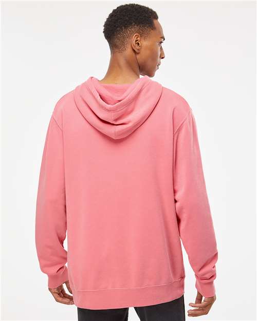Unisex Midweight Pigment-Dyed Hooded Sweatshirt - Pigment Pink