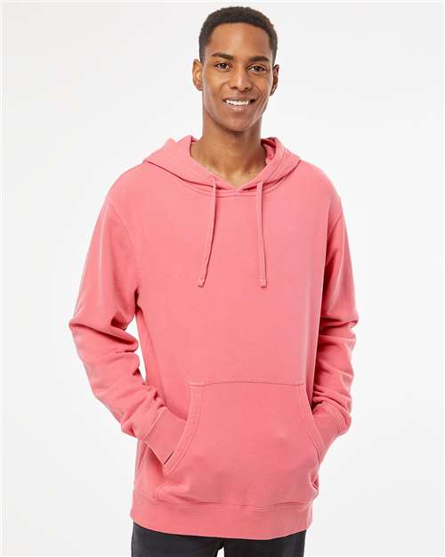 Unisex Midweight Pigment-Dyed Hooded Sweatshirt - Pigment Pink