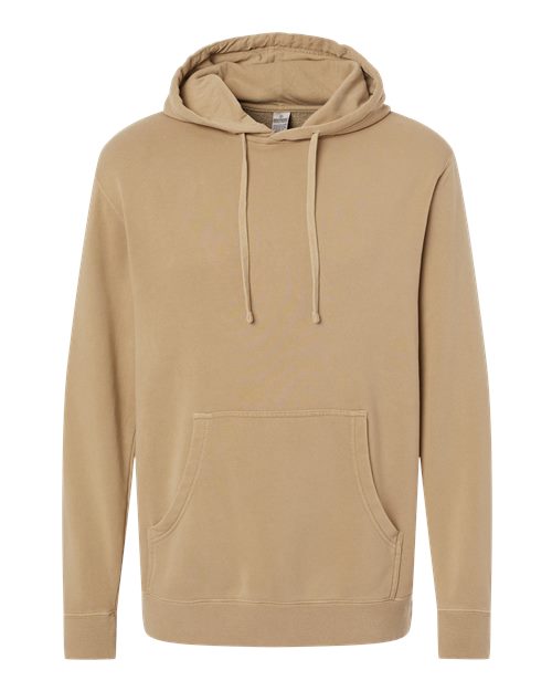 Unisex Midweight Pigment-Dyed Hooded Sweatshirt - Pigment Sandstone